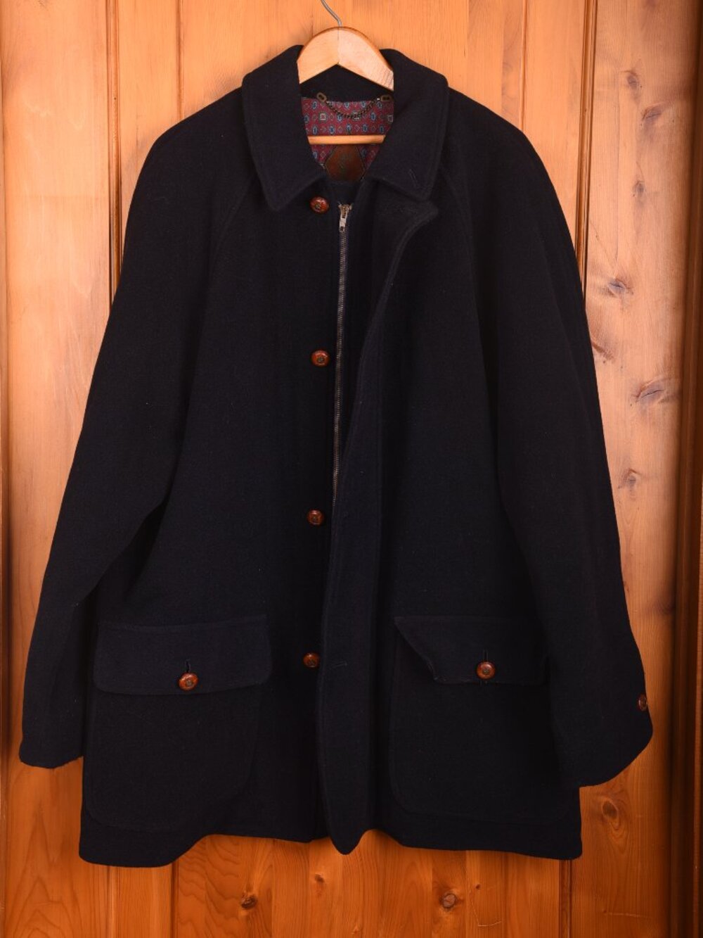Vintage Yves Saint Laurent Wool & Cashmere Overcoat - Made in Italy - Size 42 L
